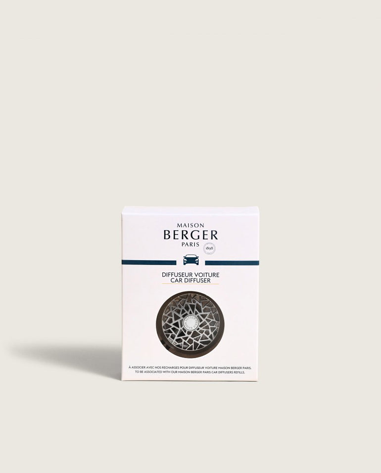 Graphic Car Diffuser Vent Clip—Matte Silver