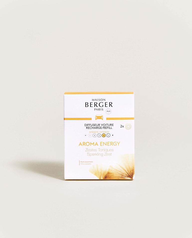 Set of 2 Aroma Energy Car Diffuser Refills