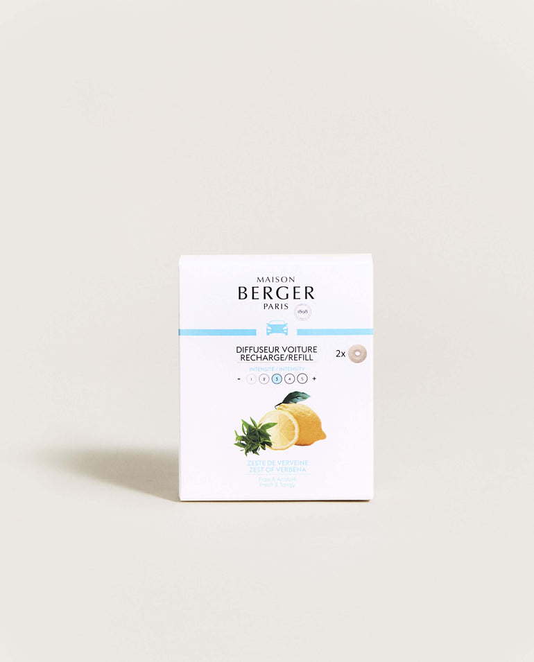 Set of 2 Zest of Verbena Car Diffuser Refills